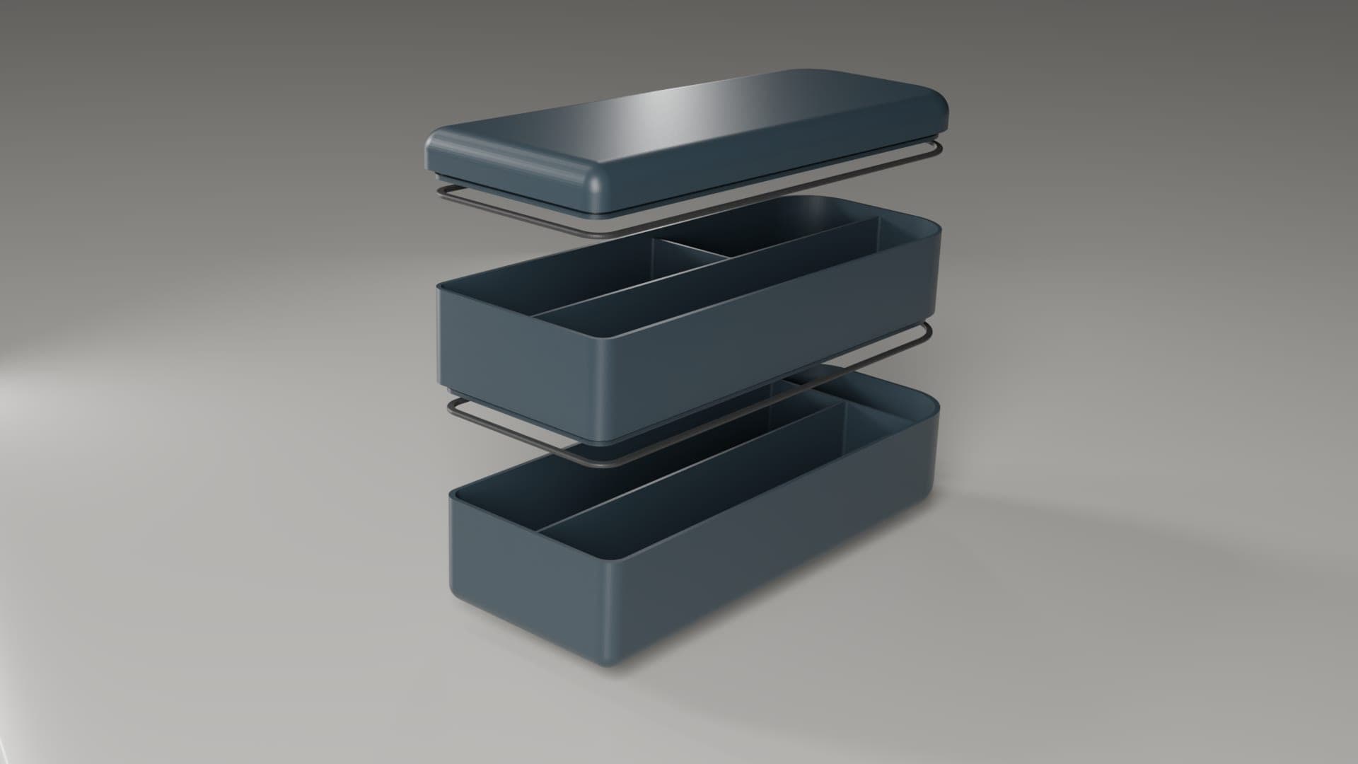 Washbox, exploded view of the modules